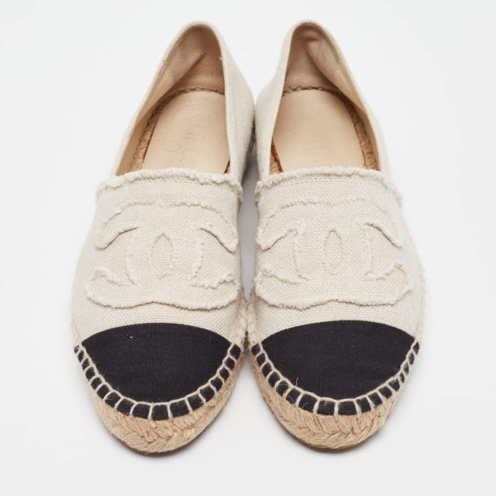 Chanel Two-Tone Espadrilles